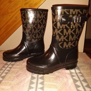 Michael Kors Rubber Boots with decal
